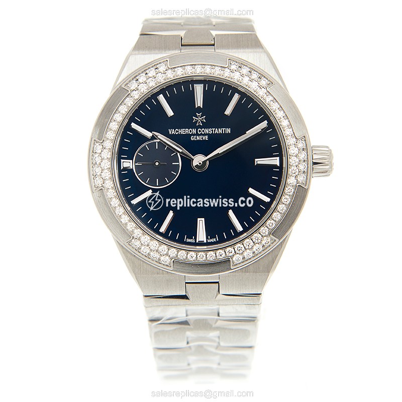 Vacheron Constantin Overseas Replica - Automatic - Blue Dial - Steel Case - Silver Strap - View 2