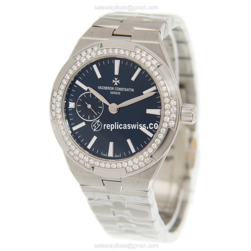 Vacheron Constantin Overseas Replica - Automatic - Blue Dial - Steel Case - Silver Strap - View 3