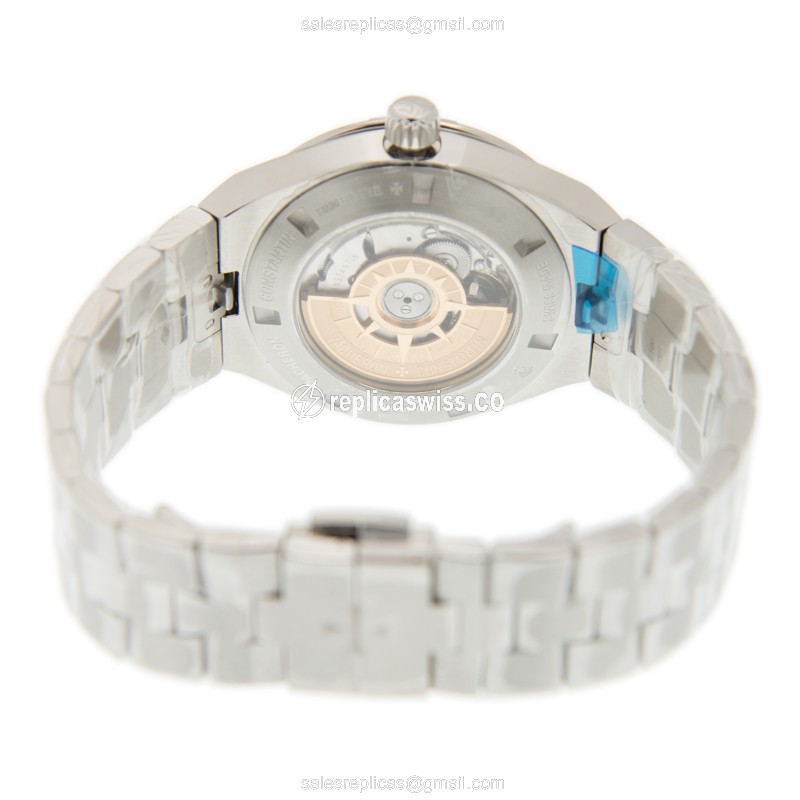 Vacheron Constantin Overseas Replica - Automatic - Blue Dial - Steel Case - Silver Strap - View 4