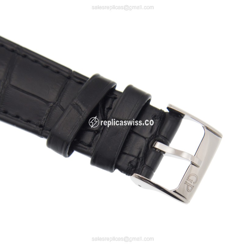 Girard Perregaux 1966 Replica - Automatic - White Dial - Diamonds - Stainless Steel Case - Black Alligator Strap - View 4