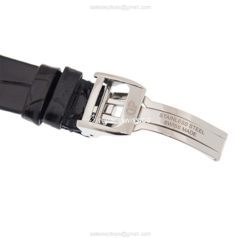 Girard Perregaux 80484D11A161-BK6B CATS EYE Replica - Automatic - Silver Dial - Diamond Case - Black Alligator Strap - View 4