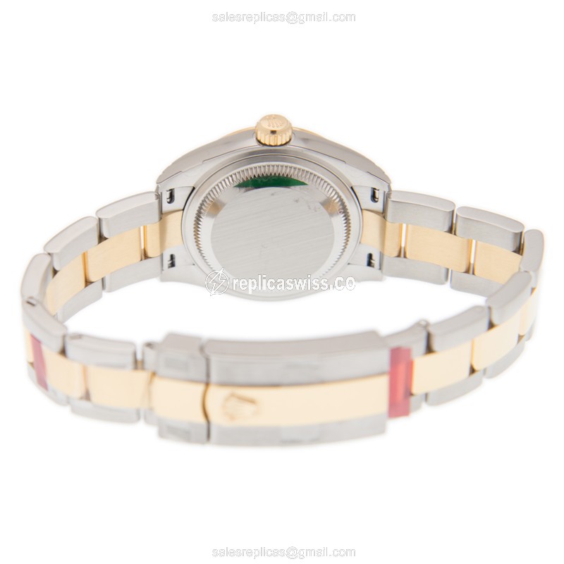 Rolex Datejust Replica | Automatic | White Dial | Gold & Steel Case - View 4