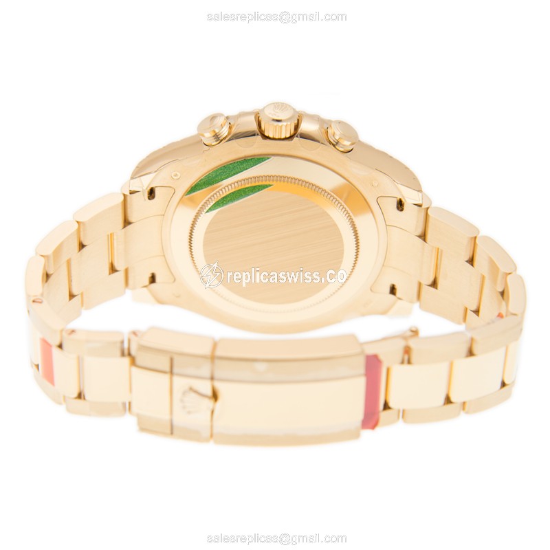 Rolex Yacht Master II Replica - Automatic - 18kt Yellow Gold - White Dial - View 4