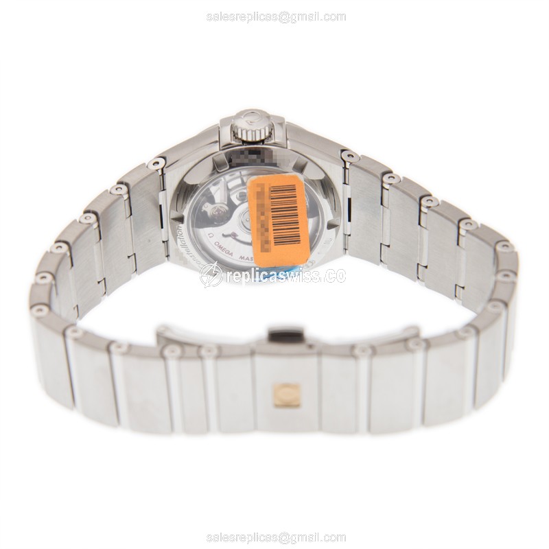 Omega Constellation Replica - Automatic - Stainless Steel Case - White Dial - Silver Strap - View 4