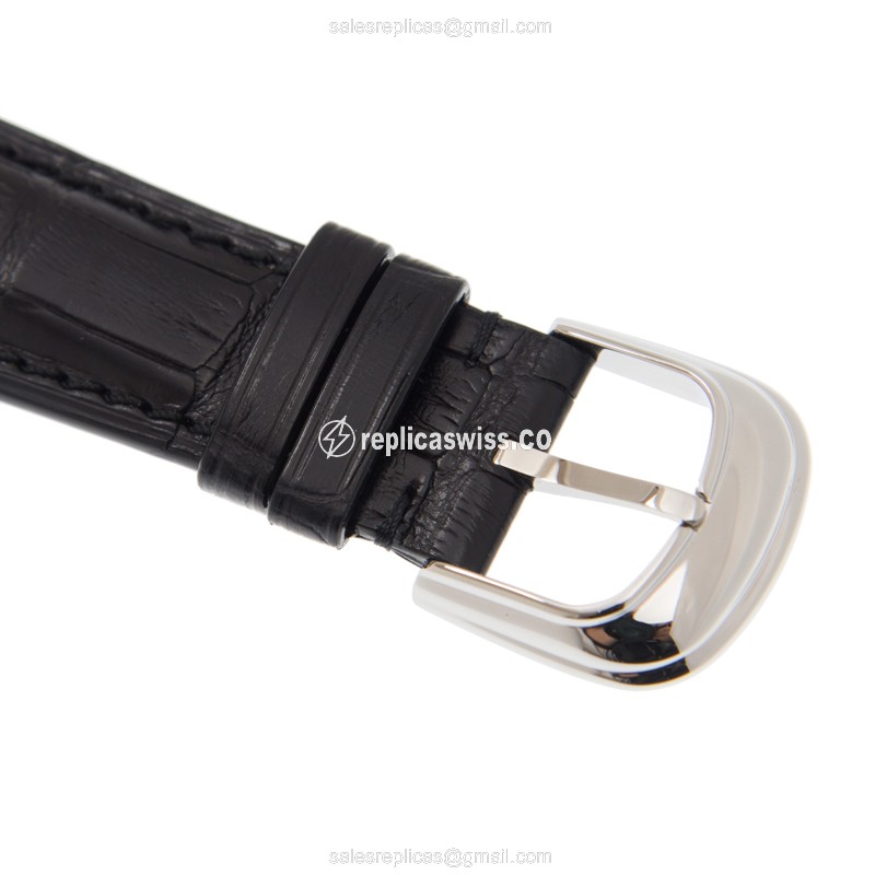 Franck Muller 8880B-White Casablanca - Automatic - Steel Case - White Dial - Black Alligator Strap - View 4