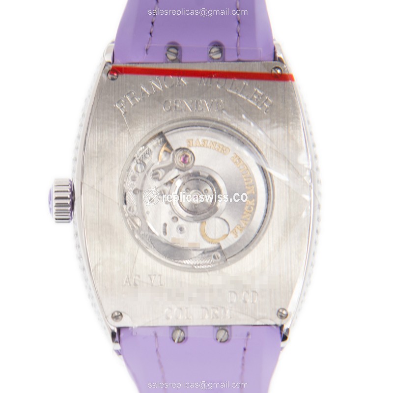 Franck Muller V 35 SC AT FO D CD COL DRM - 18kt White Gold & Diamond Case, Automatic Movement - View 3