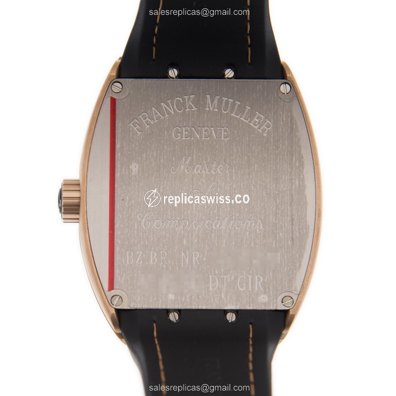 Franck Muller V 45 SC DT CIR BZ.BR.NR-BROWN Vanguard Automatic Bronze | Brown Dial | Cowhide Strap - View 3
