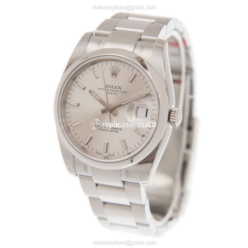 Rolex Datejust Replica - Automatic | Stainless Steel | Silver Dial | Steel Clasp - View 3