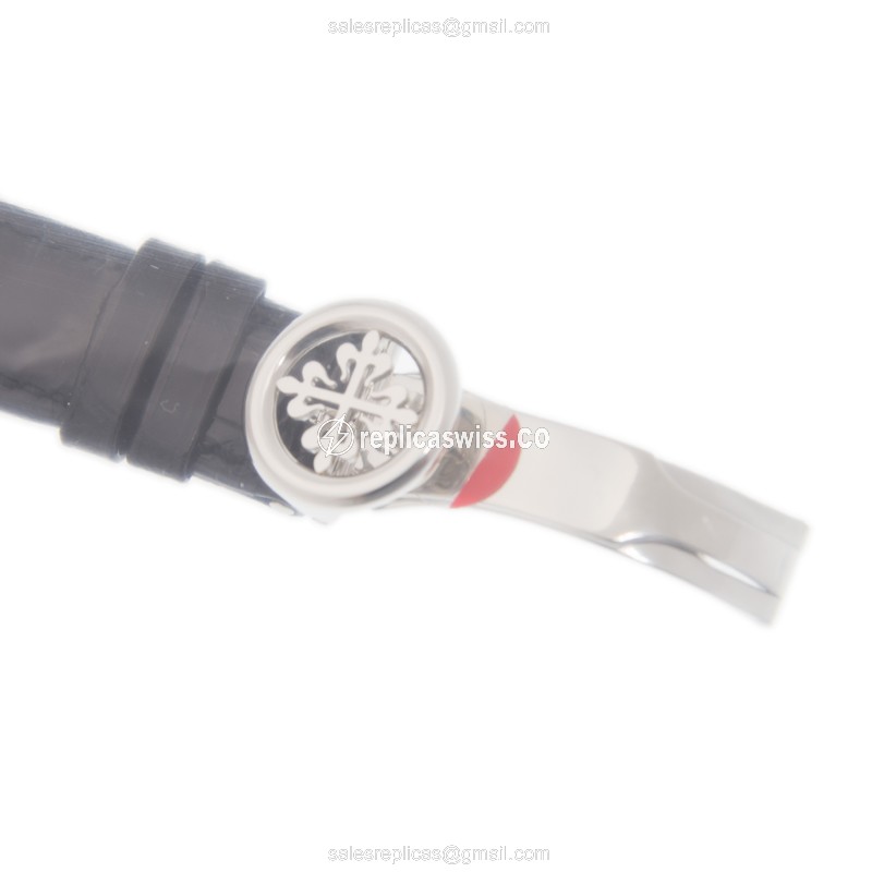 Patek Philippe 5316P-001 Grand Complications - Manual Wind - 950 Platinum - Black Dial - Alligator Black Clasp - View 4