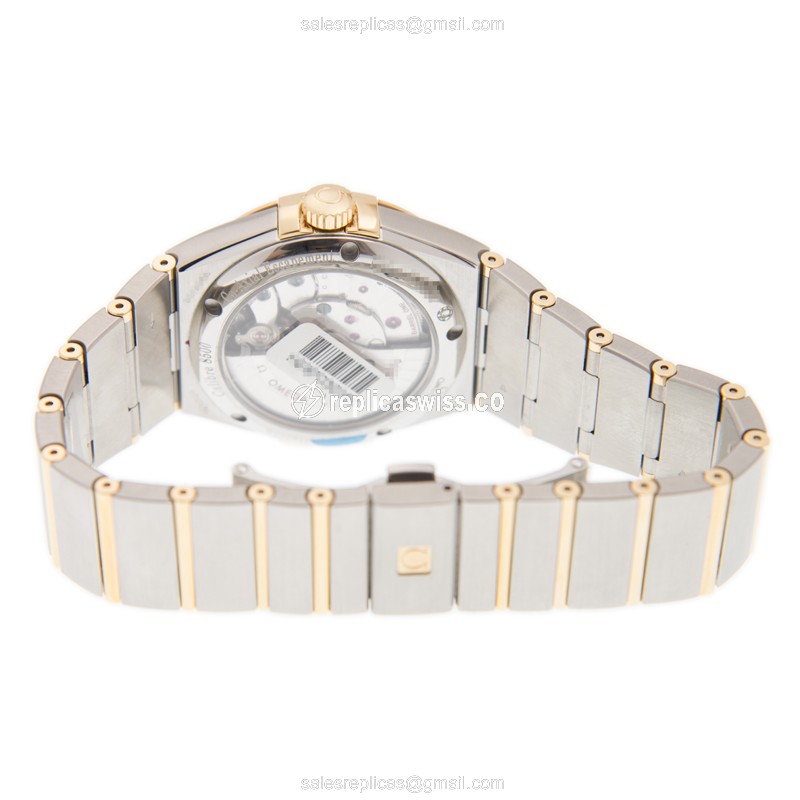 Omega Constellation Replica - Automatic - Gray Dial - Gold Clasp - 20mm Case - View 4