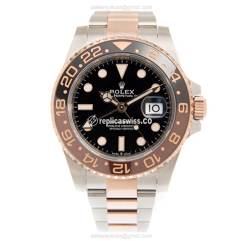 Rolex 126711CHNR-0002 GMT-MASTER II Automatic 18kt Rose Gold & Steel - View 2