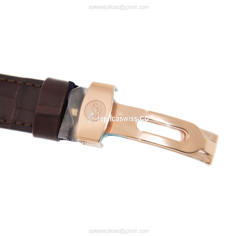 Breguet 3357BR/12/986 Classique Complications - Manual - 18kt Rose Gold - Silver Dial - Alligator Brown Strap - View 4