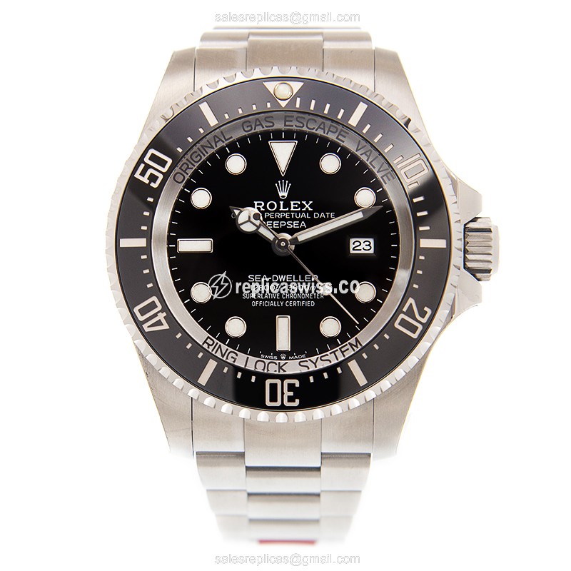 Rolex 126660-0001 Replica - Automatic - Stainless Steel - Black Dial on Silver Steel Strap - View 2