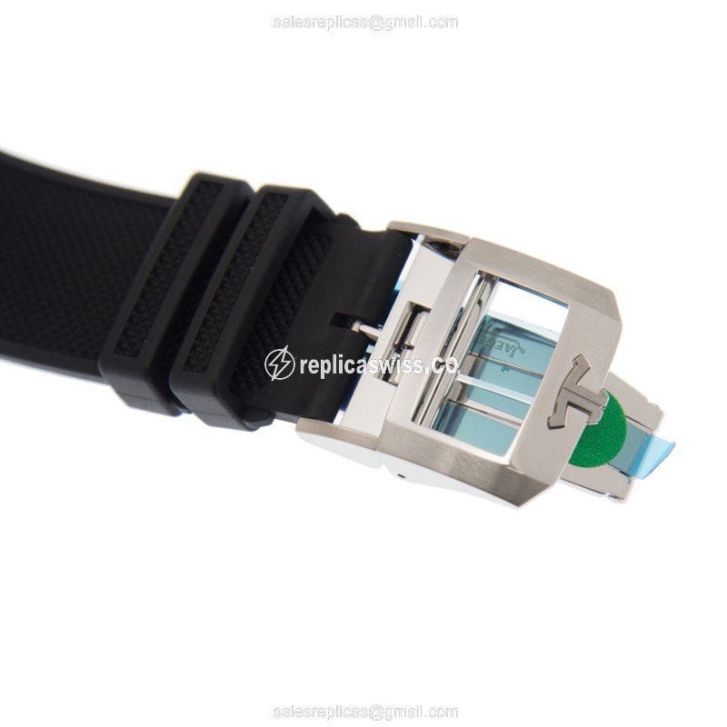 Jaeger-Lecoultre Q9068670 POLARIS DATE - Auto - Black Dial - Steel Case - Rubber Strap - View 4