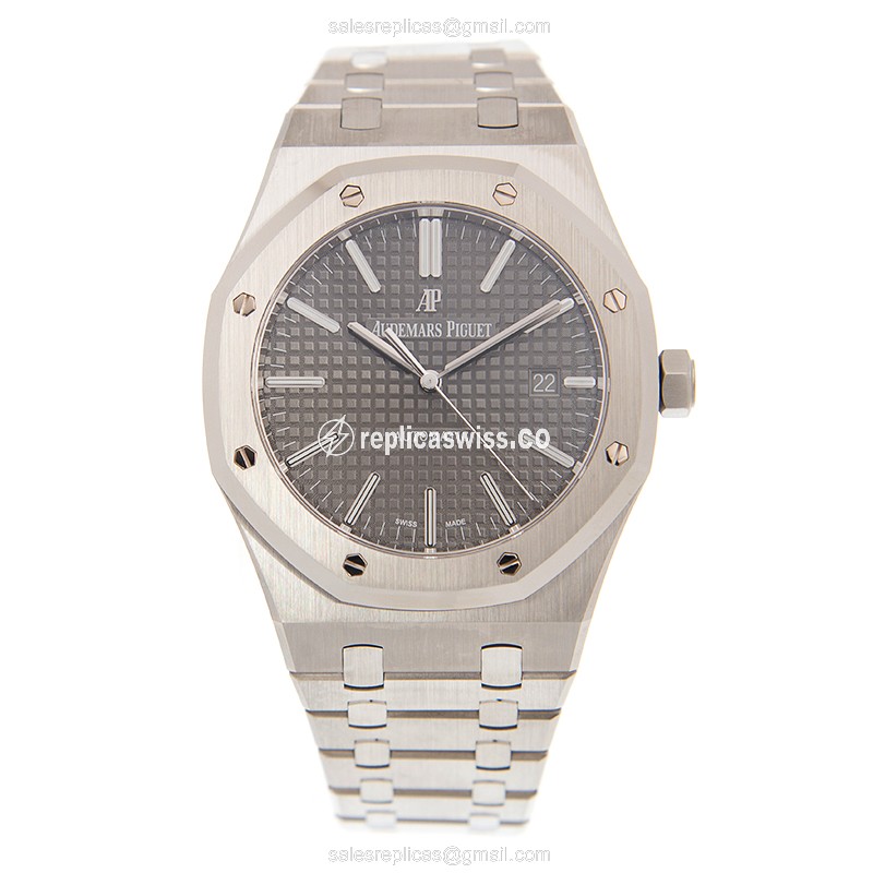 Royal Oak Replica - Audemars Piguet 15400ST.OO.1220ST.04 - Automatic - Gray Dial - Steel Strap - View 2