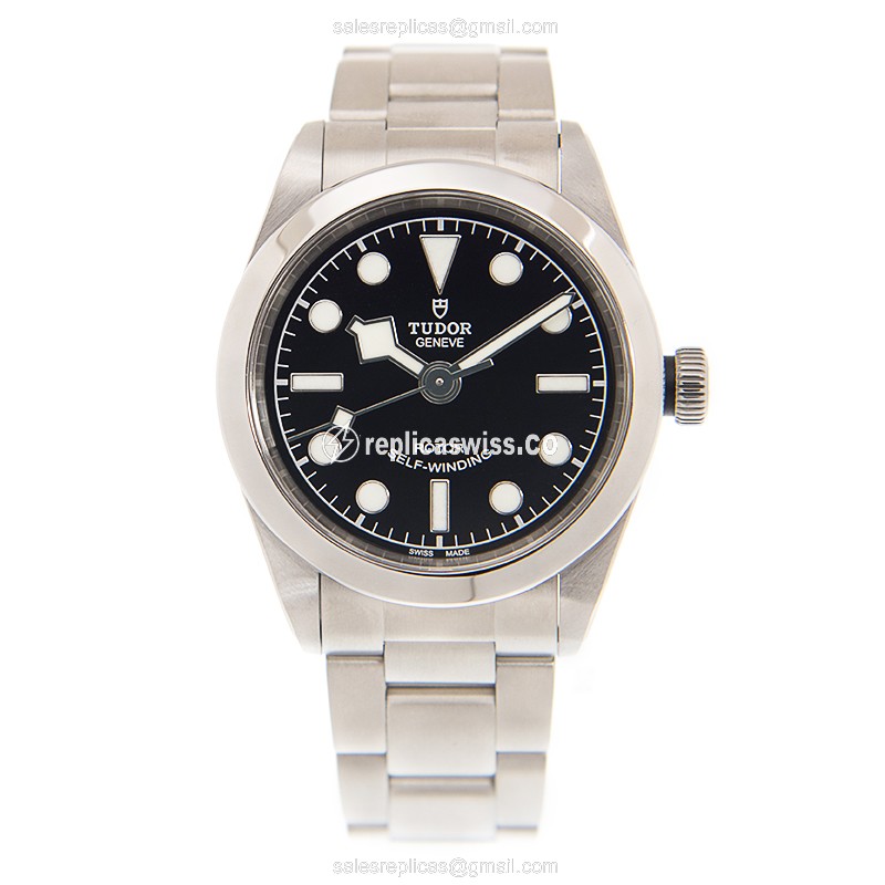 Tudor Heritage Ranger Replica Watch, Automatic, Steel, Black - View 2