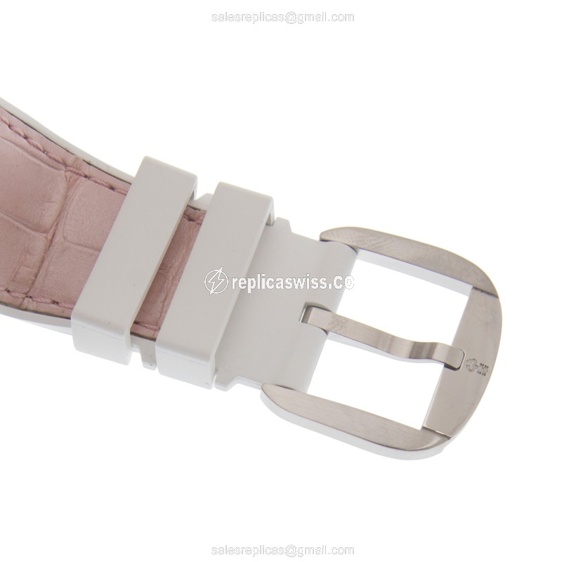 Corum Bubble Replica - Automatic - Pink Dial - Steel Case - Pink Alligator Strap - View 4