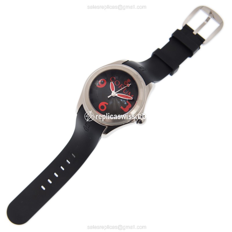 Corum BR01 Bubble Replica - Automatic - Black Dial - Stainless Steel - Rubber Strap - View 2