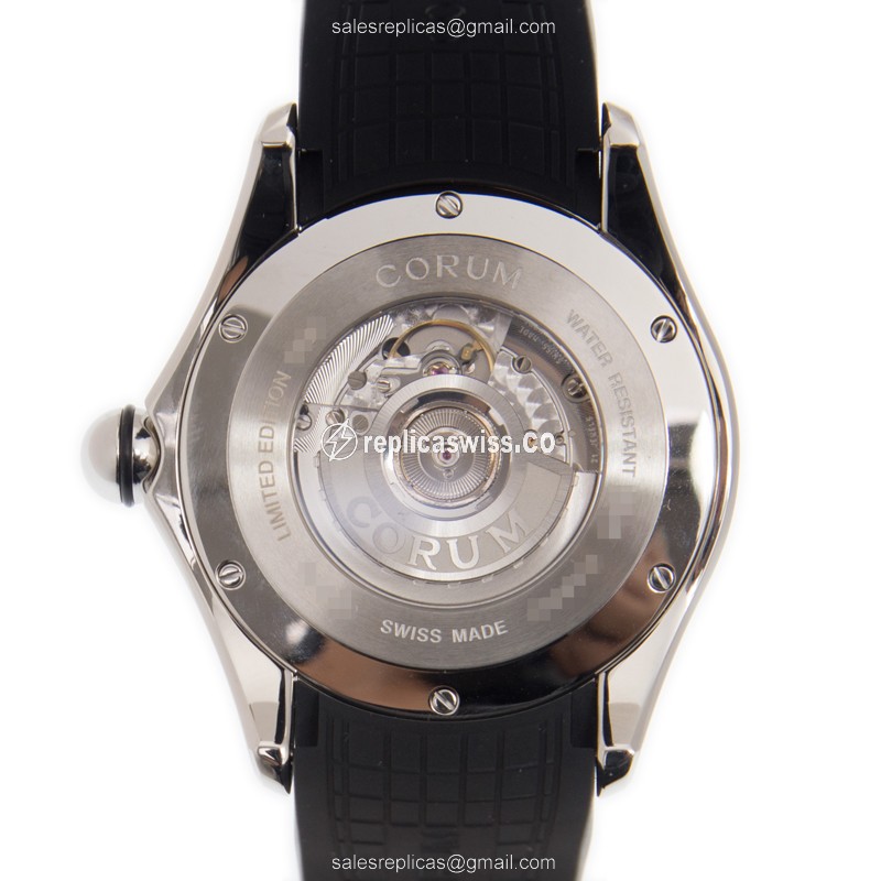 Corum BR01 Bubble Replica - Automatic - Black Dial - Stainless Steel - Rubber Strap - View 3