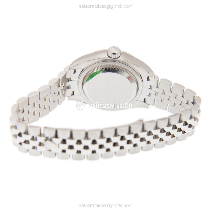 Rolex Datejust Lady Replica - Automatic - Stainless Steel - Silver Dial - Steel Strap - View 4