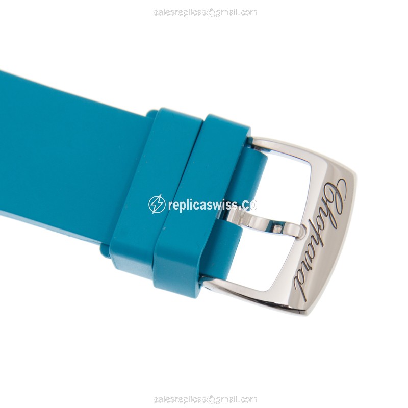 Chopard Happy Sport Replica - Automatic - Blue Dial - Rubber - View 4