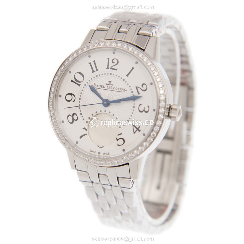Jaeger-Lecoultre Q3578120 Rendez-Vous Replica - Automatic - Steel Case - White Dial - Silver Strap - View 3