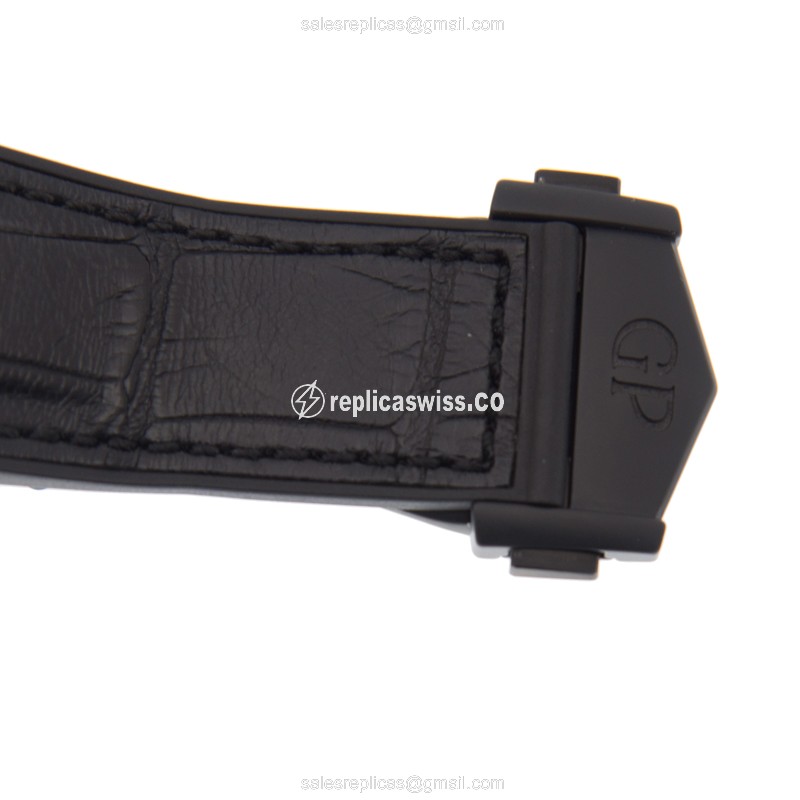 Girard Perregaux 49970-34-633-BB6B Replica - Automatic - Rose Gold - Ceramic - Black Dial - Alligator Black - View 4