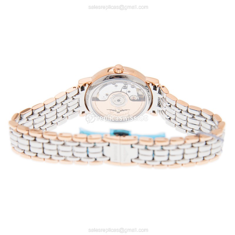 Longines Presence Replica - 18kt Rose Gold/Steel Case - White Dial | Automatic - View 4