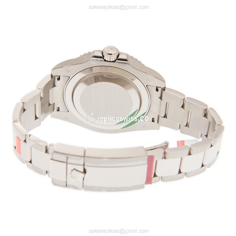 Rolex GMT-MASTER II Replica - Automatic - White Gold - Blue Dial, Silver Clasp - View 4