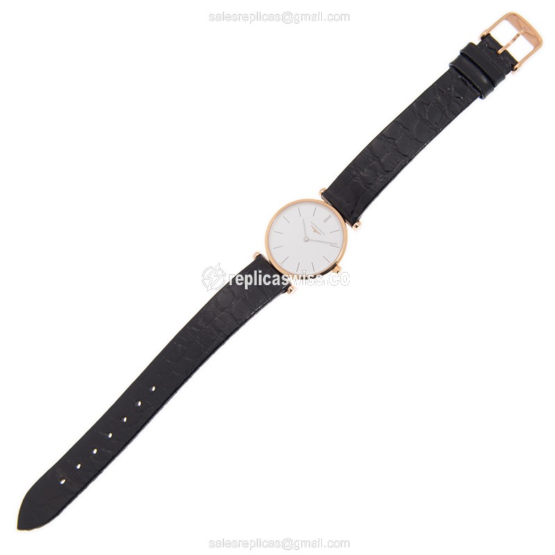 Longines L4.209.1.92.2 Replica - Quartz - 18kt Rose Gold/Steel Case - White Dial - View 2
