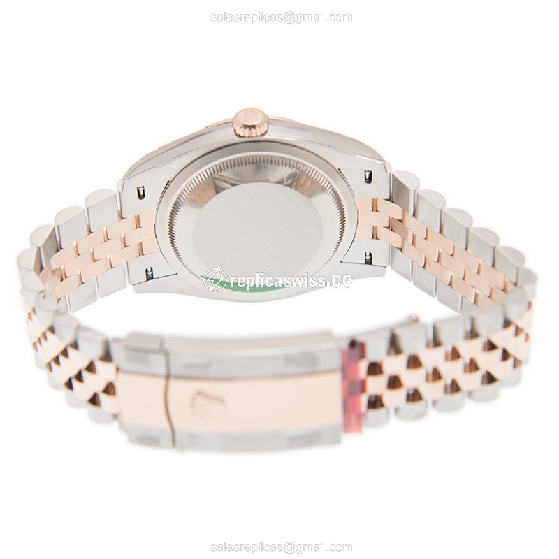 Rolex Datejust Replica - Automatic - White Dial on Steel Strap - View 4