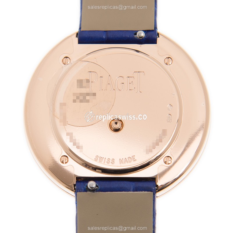 Piaget POSSESSION Replica - Quartz - 18kt Rose Gold - Diamonds - Silver Dial - View 3