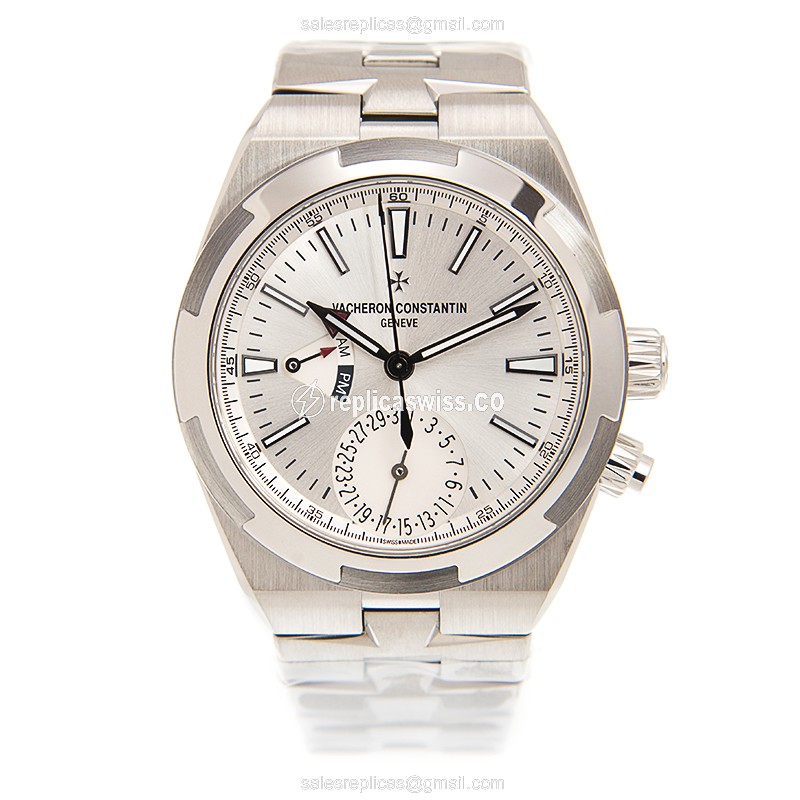 Vacheron Constantin 7900V/110A-B333 Replica | Automatic - Steel Case, Silver Dial - View 2