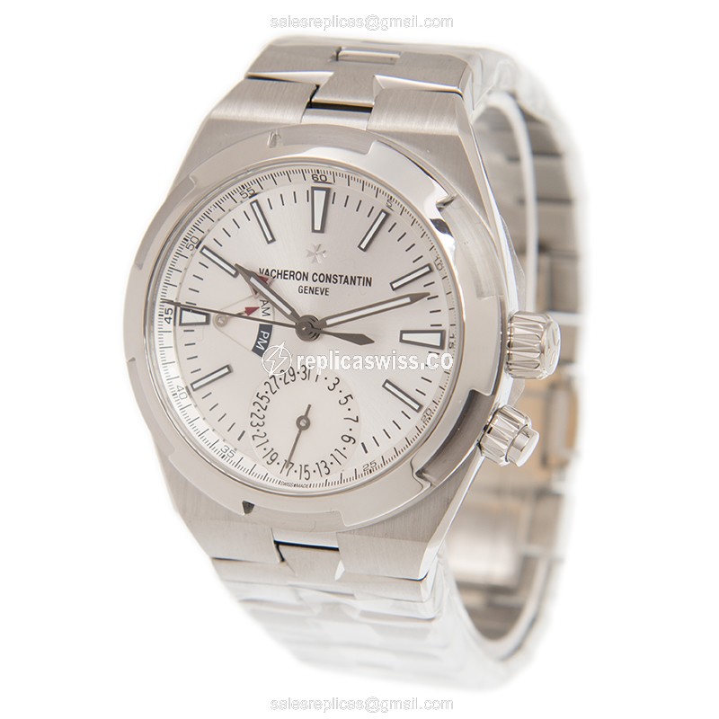 Vacheron Constantin 7900V/110A-B333 Replica | Automatic - Steel Case, Silver Dial - View 3