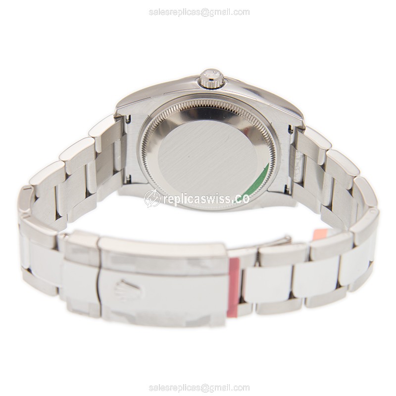 Rolex DATEJUST Replica - Automatic - Steel Case, Blue Dial on Silver Strap - View 4