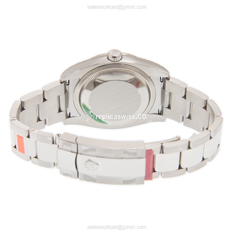 Rolex Datejust Replica - Automatic - White Gold & Steel - White Dial - View 4