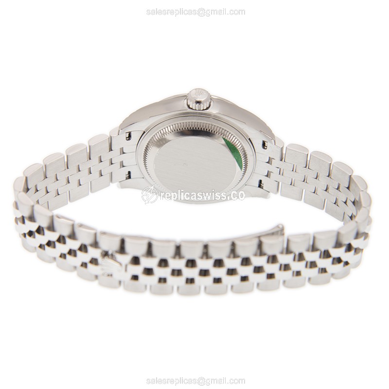 Rolex Lady Datejust Replica - Automatic - Steel Case - Gray Dial - Silver Strap - View 4