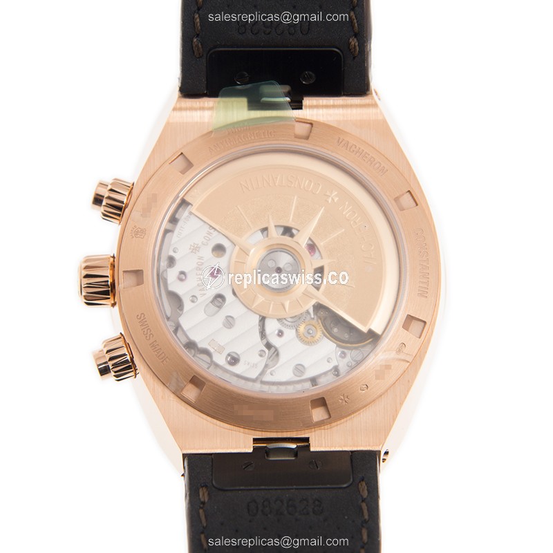 Vacheron Constantin Overseas Replica - Auto - Gold - Brown - View 3