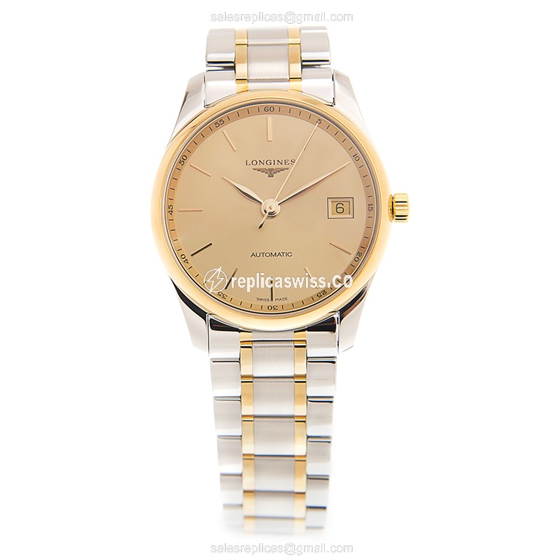Longines L2.518.5.32.7 MASTER Automatic 18kt Gold & Steel - View 2