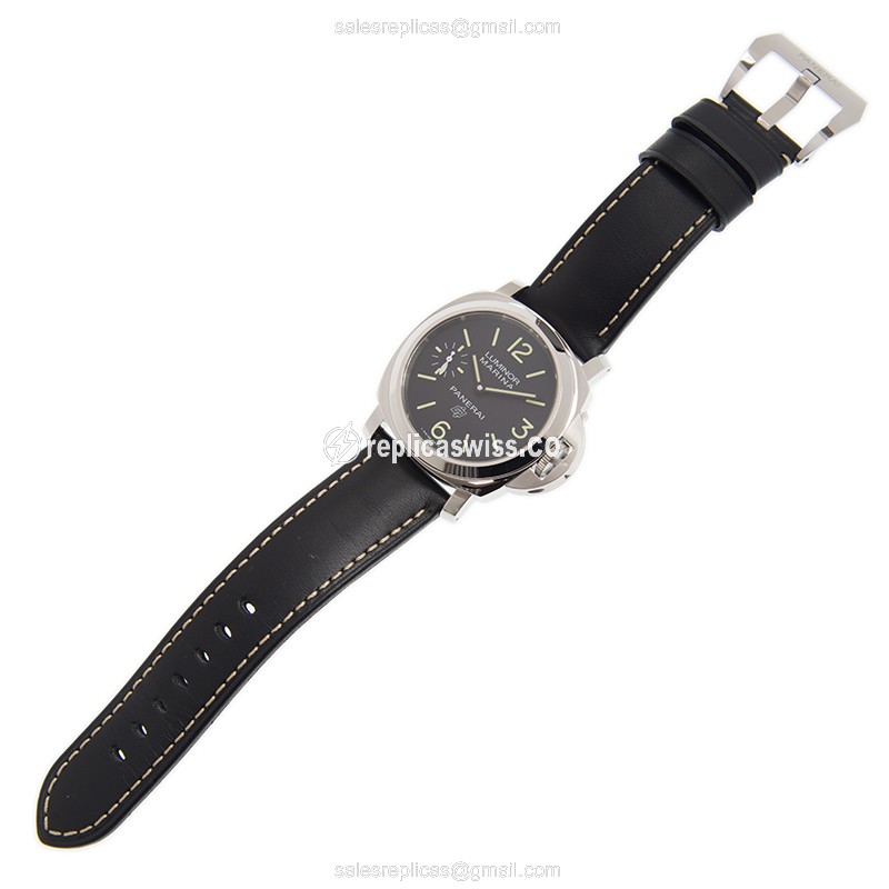 Panerai PAM00776 LUMINOR Manual - Black Dial - Leather Strap - Buckle Clasp - View 2