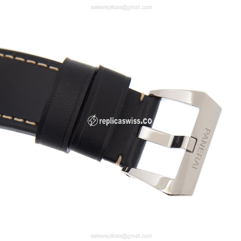Panerai PAM00776 LUMINOR Manual - Black Dial - Leather Strap - Buckle Clasp - View 4