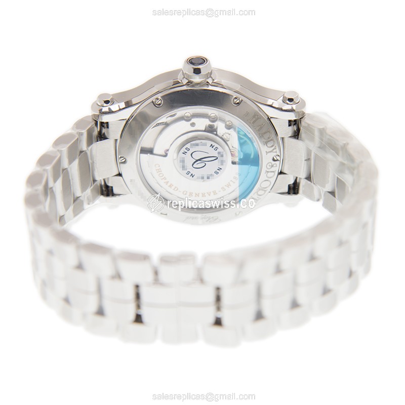 Chopard Happy Sport - Automatic - Stainless Steel & Diamond - Silver Dial - View 4