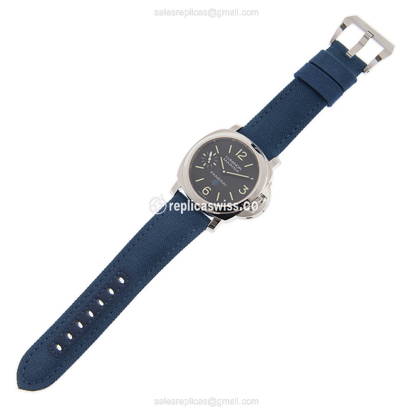 Panerai Luminor Replica - Manual Wind - Steel - Black Dial - View 2