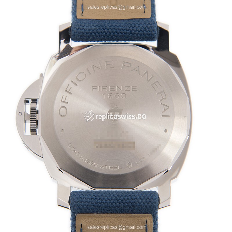 Panerai Luminor Replica - Manual Wind - Steel - Black Dial - View 3