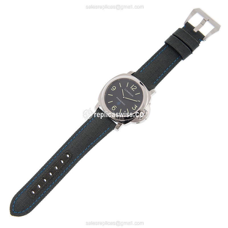 Panerai Luminor Replica - Manual Wind - Steel - Black Dial - View 2