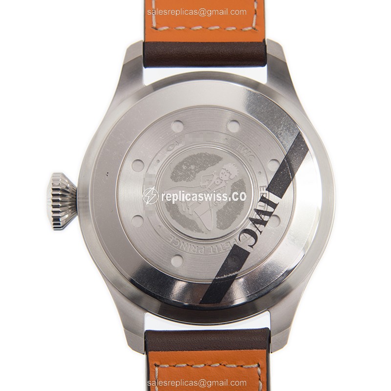 IWC PILOTS Replica - Automatic - Blue Dial - Brown Cowhide - Stainless Steel Clasp - View 3