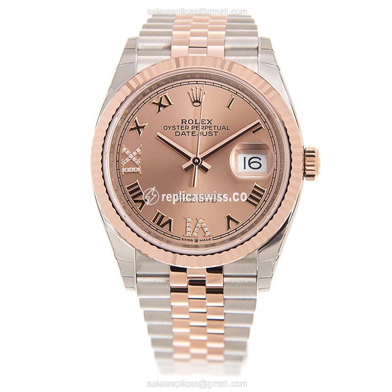 Rolex Datejust 126231 Replica - Automatic - Rose Gold & Steel - View 2