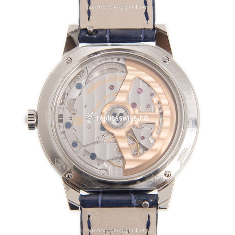 Jaeger-Lecoultre Q3448410 Rendez-Vous Replica - Automatic - Steel Case - White Dial - Blue Leather Strap - View 3