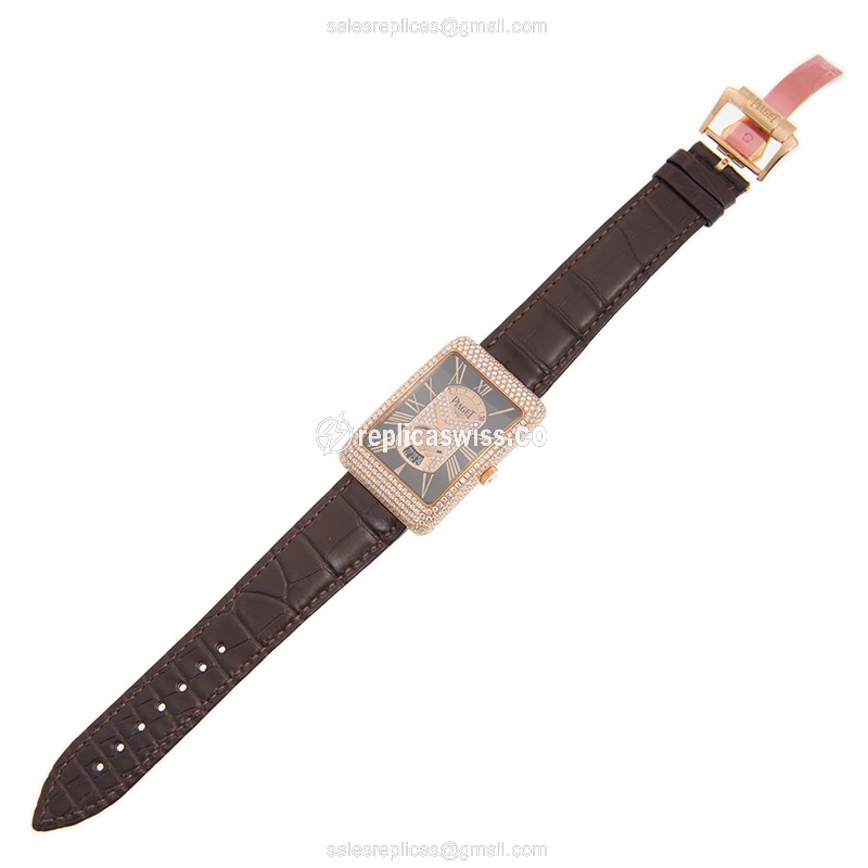 Piaget BLACK TIE - Automatic - 18kt Rose Gold - Diamonds - Black Dial - View 2