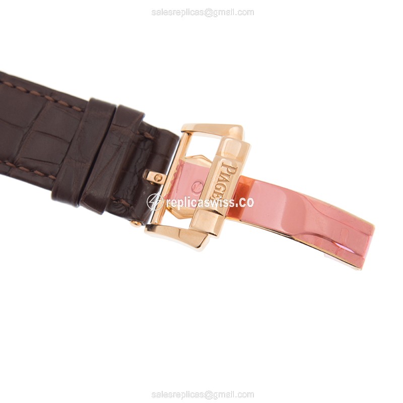 Piaget BLACK TIE - Automatic - 18kt Rose Gold - Diamonds - Black Dial - View 4